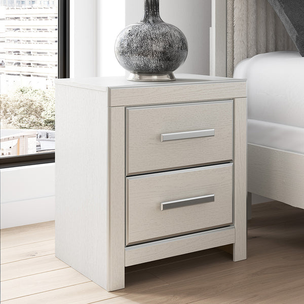 Zuraleus Nightstand from Signature Design by Ashley in White - Alternate angle
