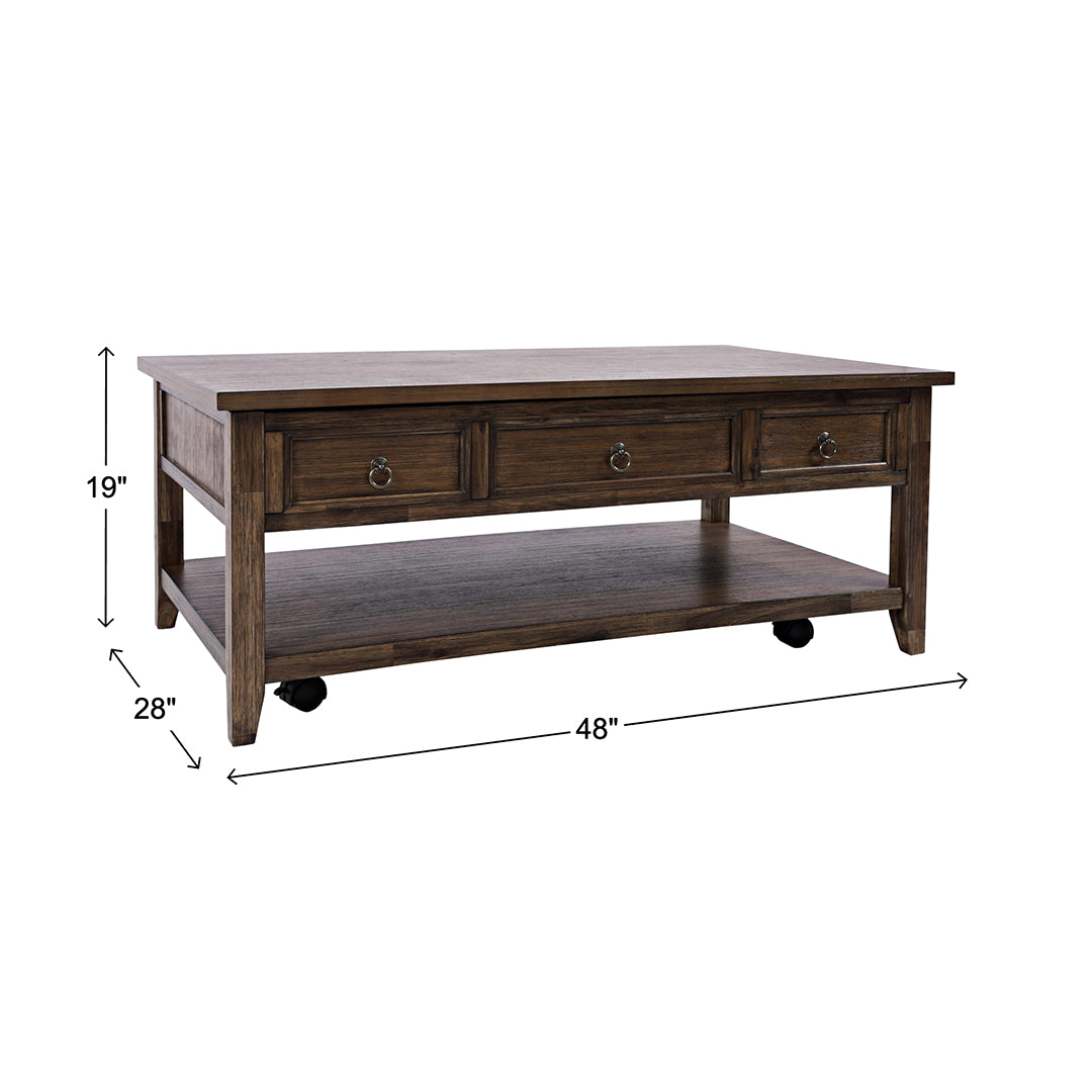 Brown Bakersfield Cocktail Table from Jofran - Additional view 7