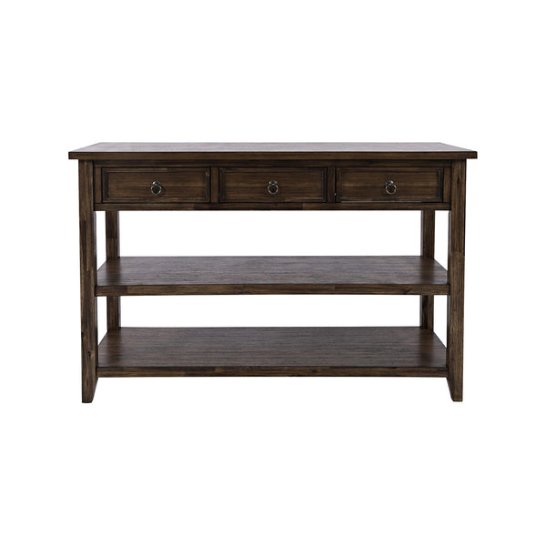 Brown Bakersfield Sofa Table from Jofran - Alternate angle