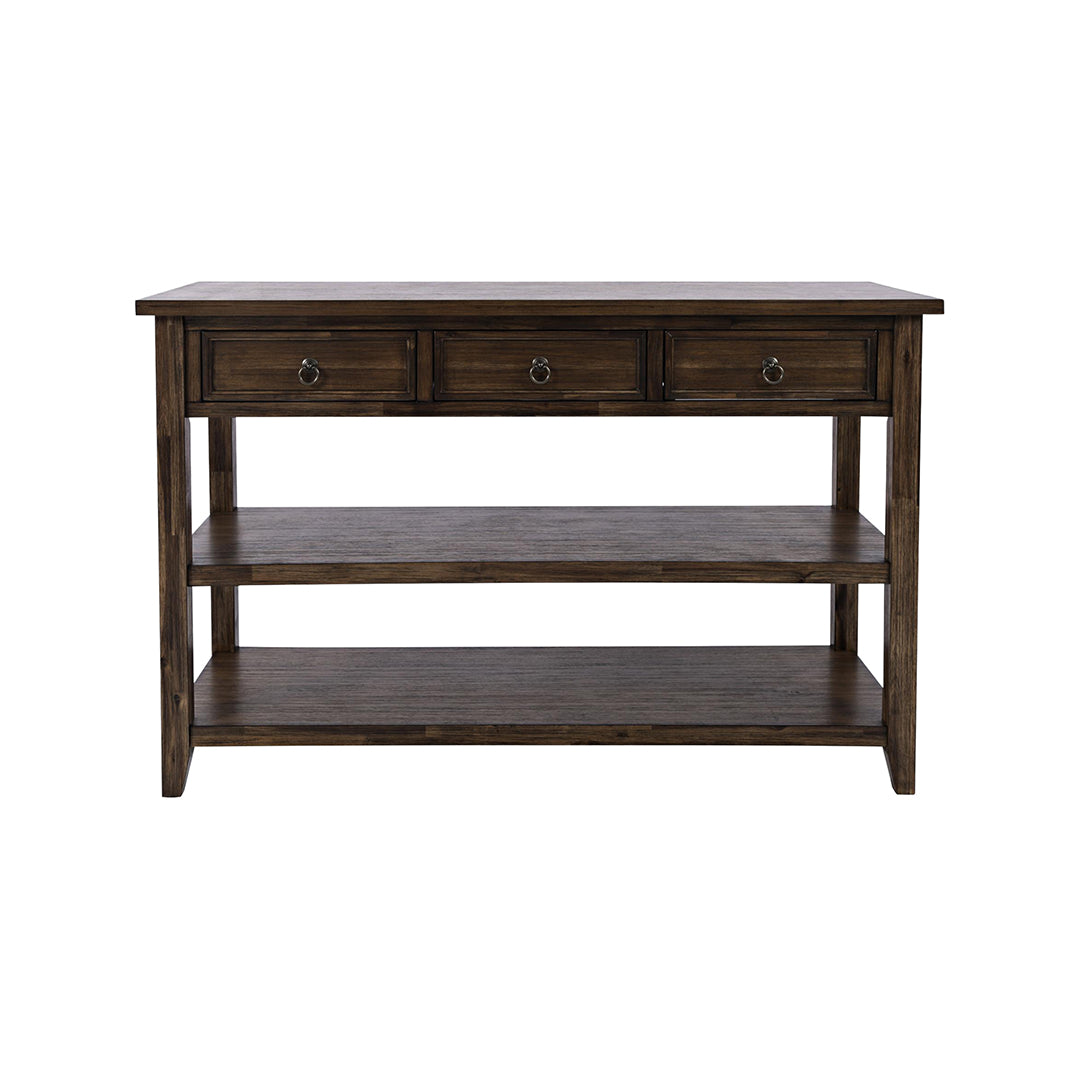 Brown Bakersfield Sofa Table from Jofran - Alternate angle