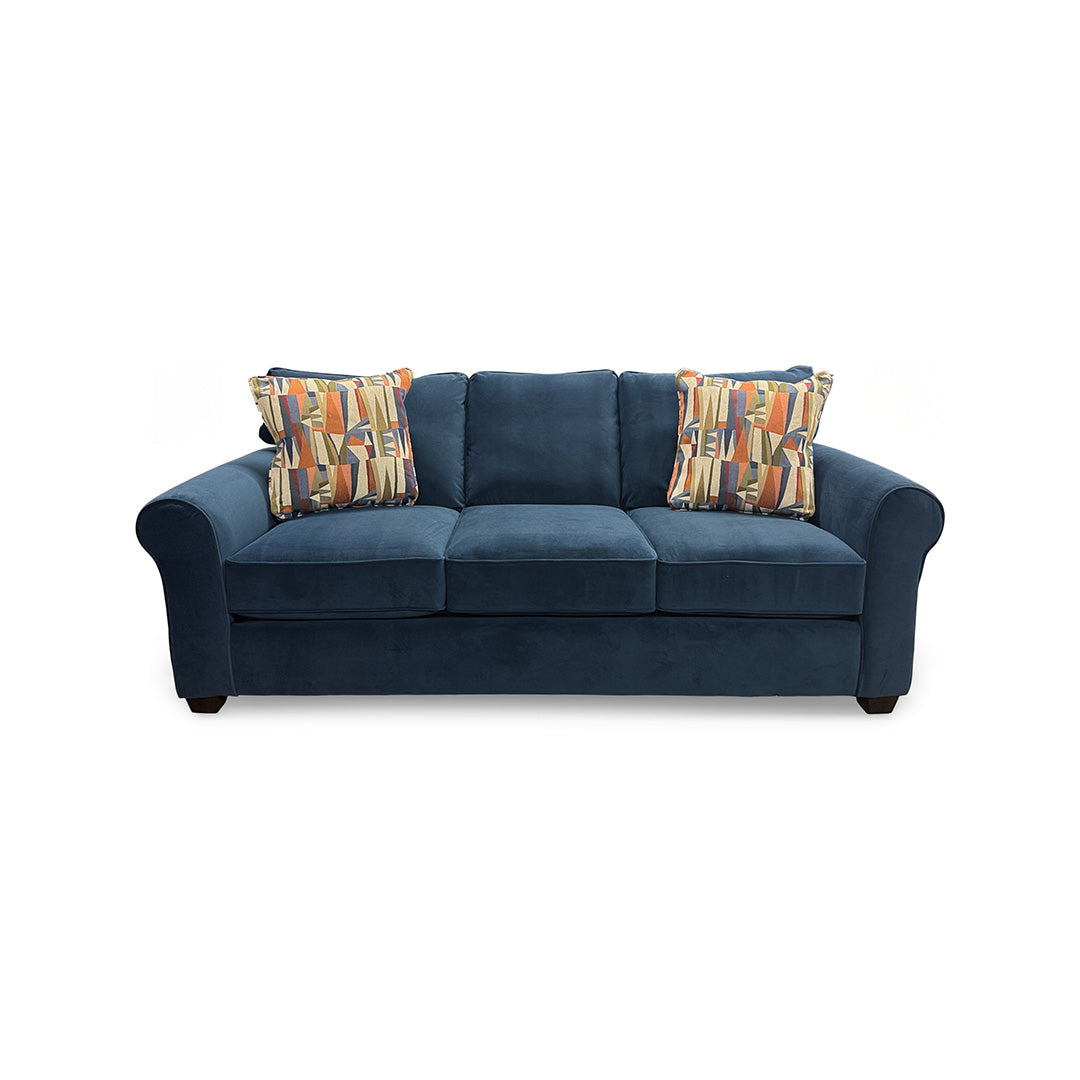 Blue Bella Sofa, Chair, and Ottoman from Fusion - Detail view