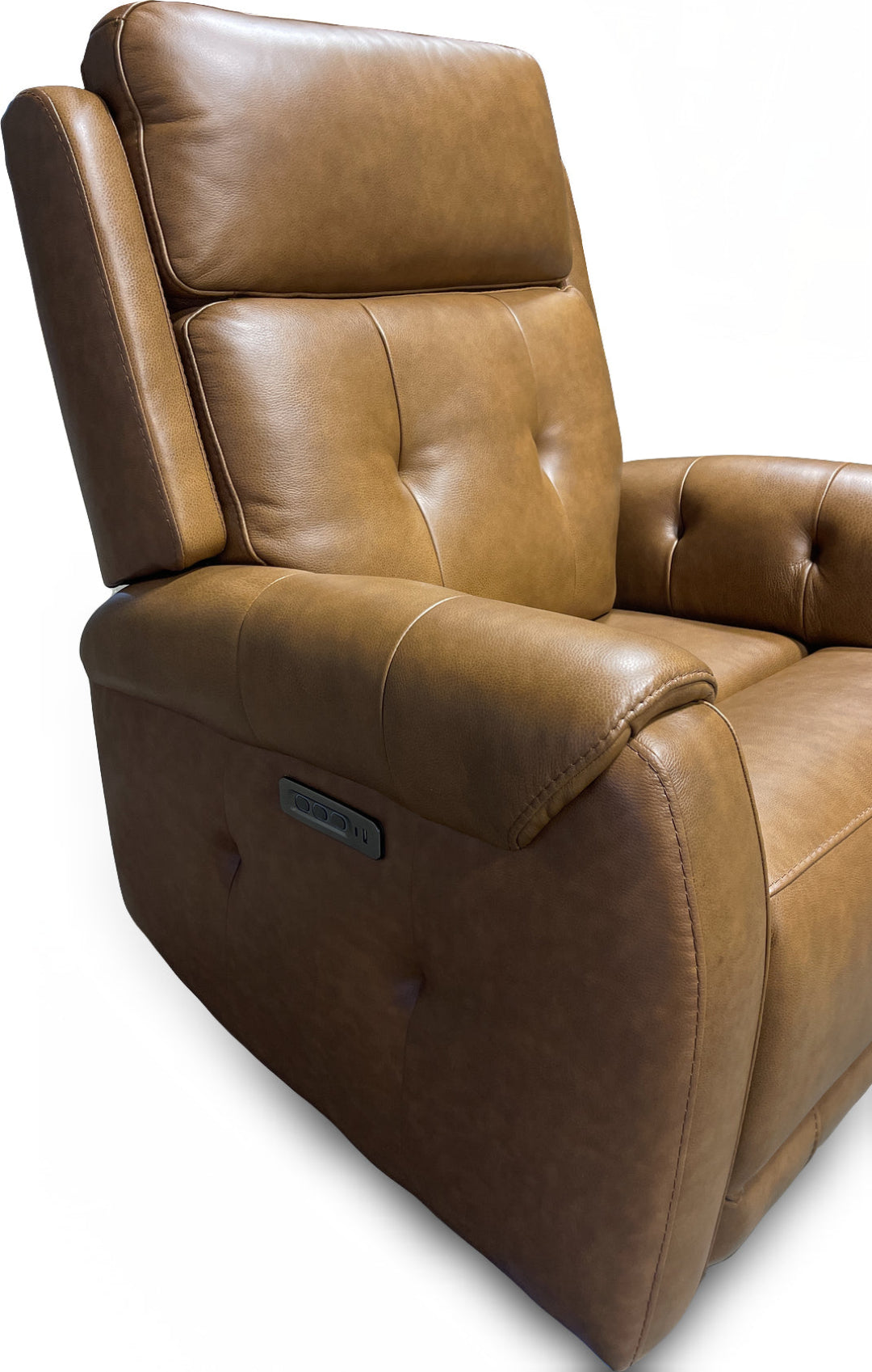 Bergman Leather Power Swivel Glider Recliner