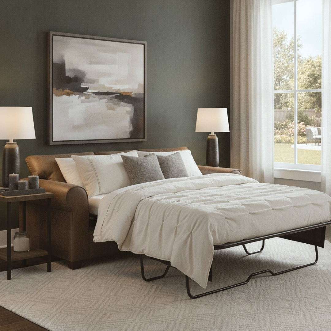 Billie Sofa from Fusion in Brown Memory Foam, Made in USA - Additional view 8