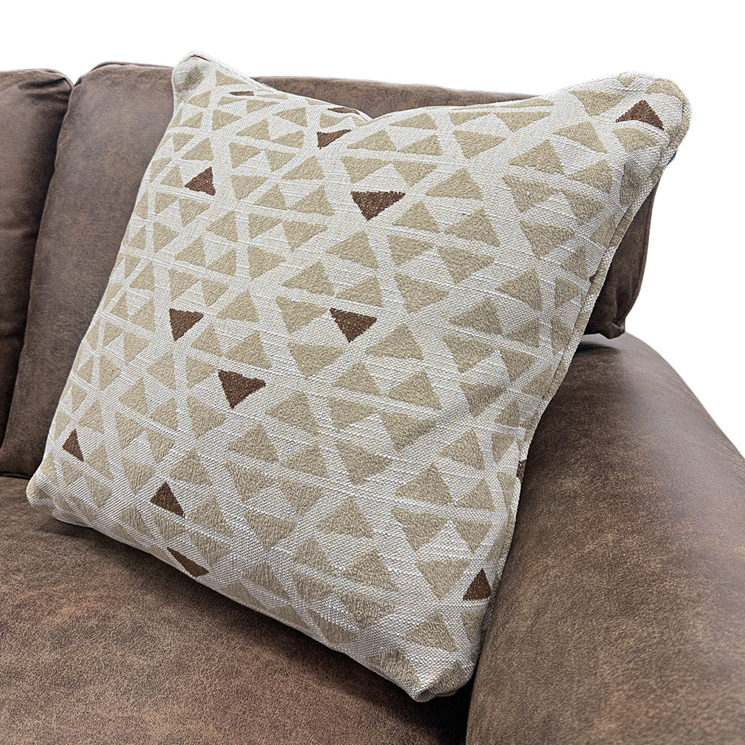 Billie Sofa from Fusion in Brown Memory Foam with Accent Pillows, Sleeper, Made in USA - Additional view 6