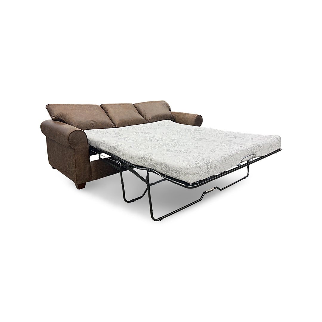 Billie Sofa from Fusion in Brown Memory Foam with Accent Pillows, Sleeper, Made in USA - Additional view 9