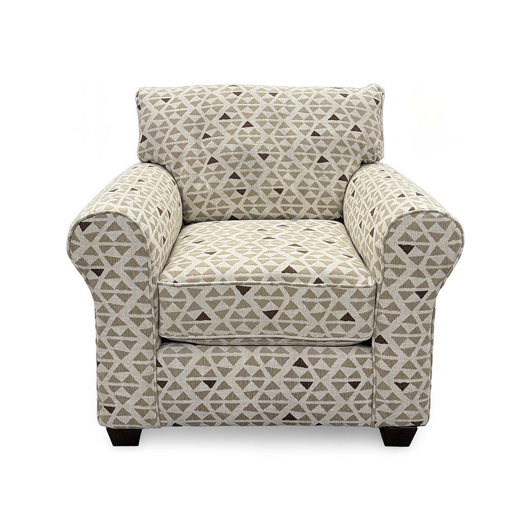 Billie Accent Chair from Fusion in Beige, Made in USA - Detail view