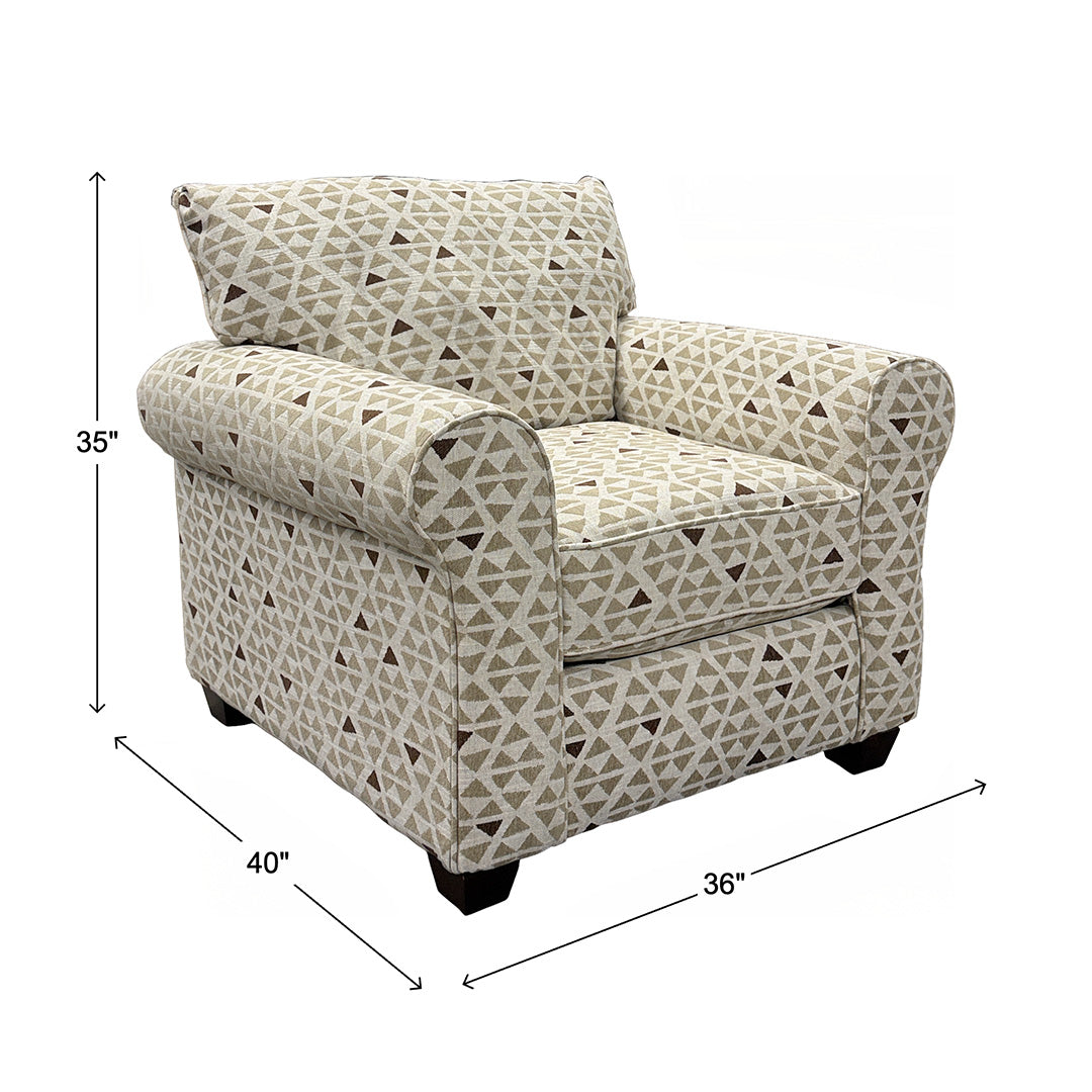 Billie Living Room Set from Fusion in Brown, Made in USA - Additional view 19