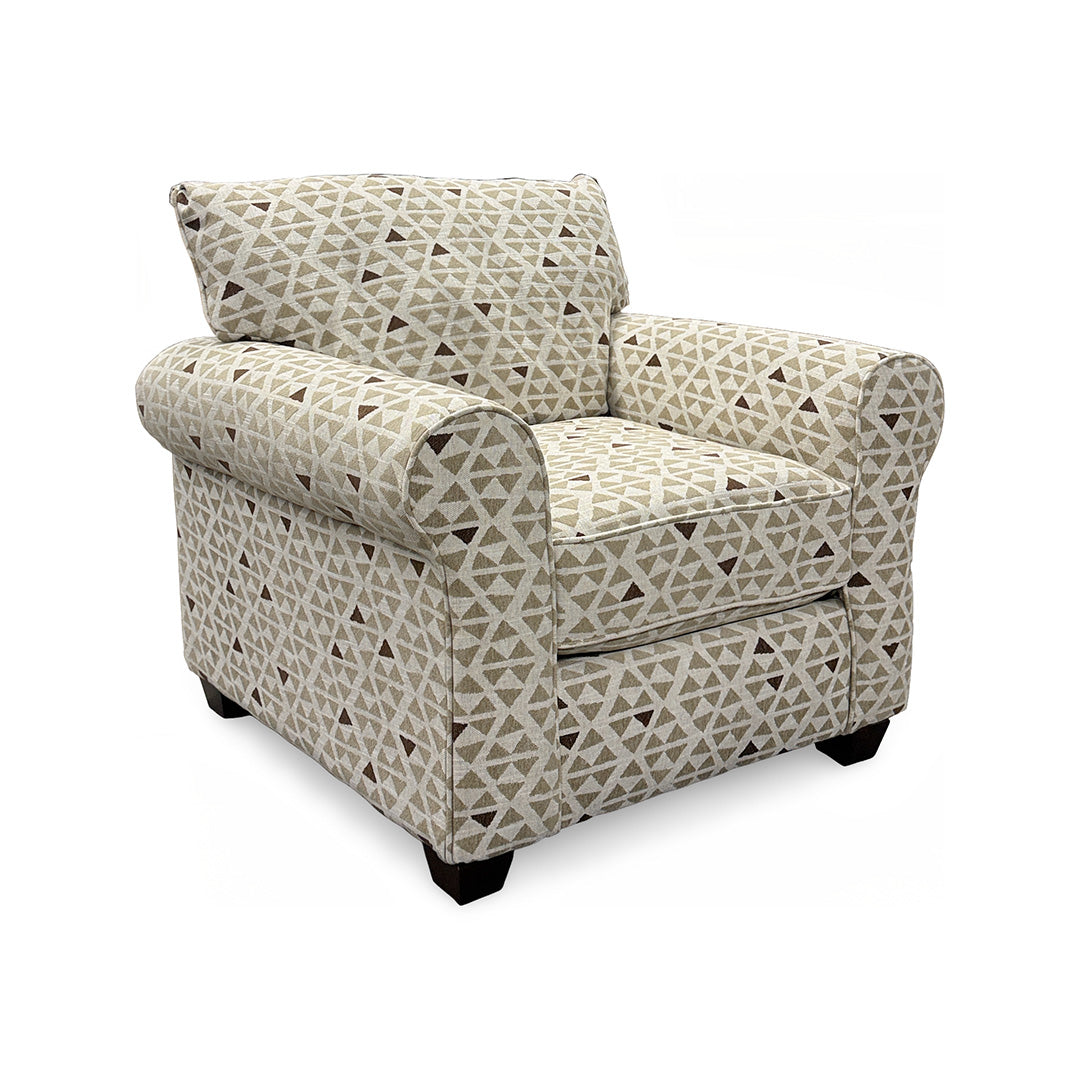Billie Accent Chair from Fusion in Beige, Made in USA