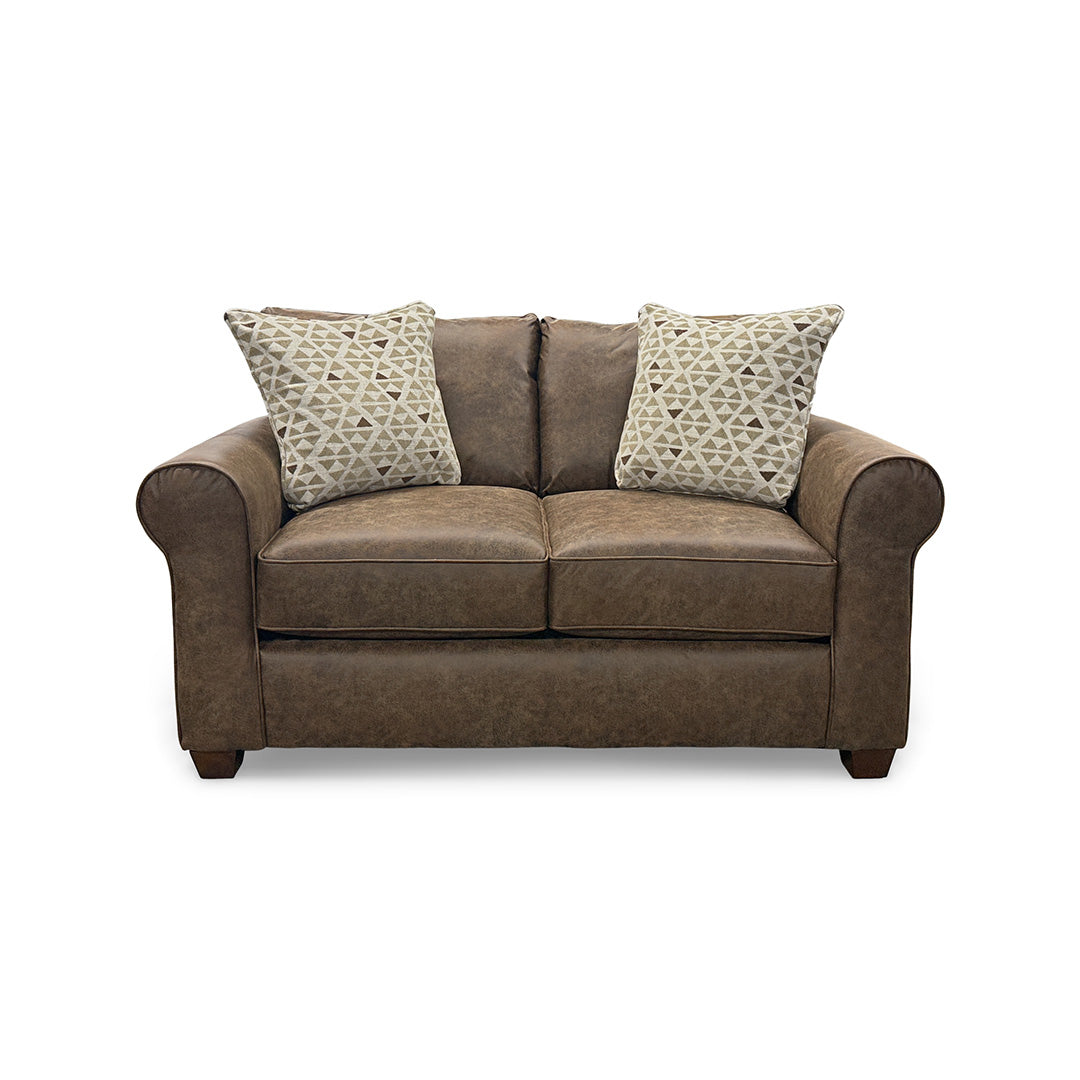 Billie Sofa and Loveseat from Fusion in Brown, Made in USA - Additional view 9