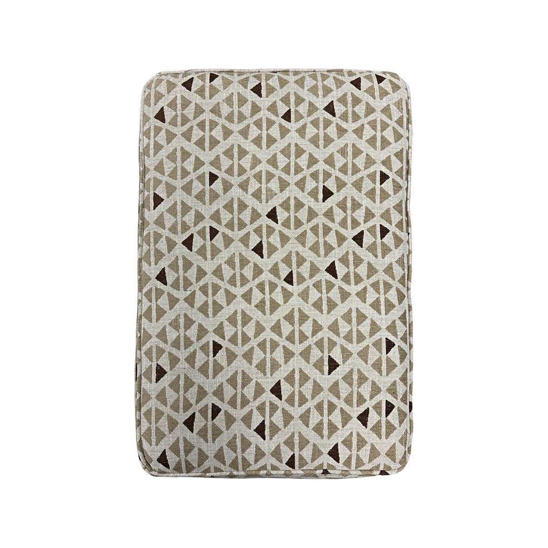 Billie Ottoman from Fusion in Beige, Made in USA - Additional view 5