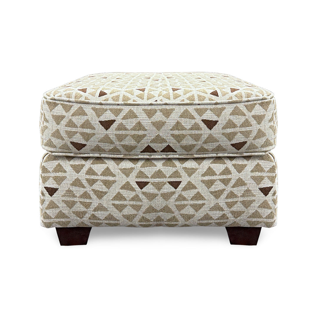 Billie Ottoman from Fusion in Beige, Made in USA - Additional view 4