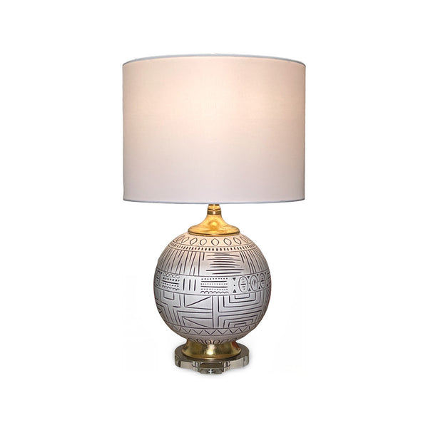 Black & White Ceramic Table Lamp