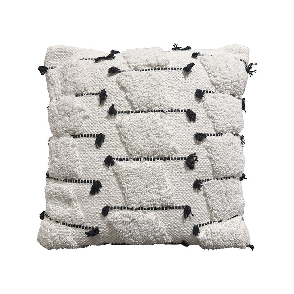 Black and White Square Pillow
