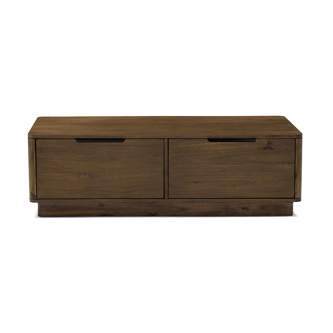 Joybird Wooden coffee table with two drawers 