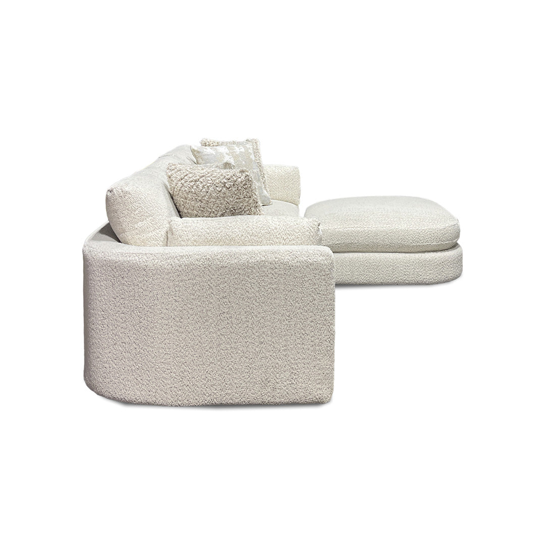 Bombay Sectional (4-Piece) from Franklin Corporation in Beige Bouclé, Made in USA - Additional view 5