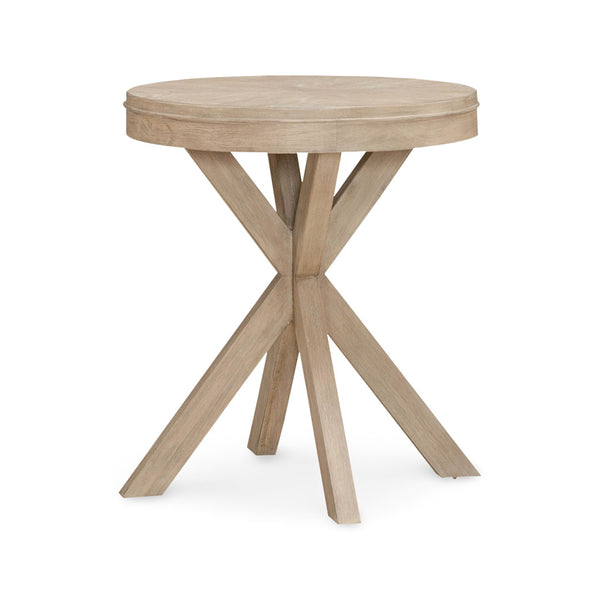 Brentwood Round End Table from Liberty Furniture in Brown - Wood detail
