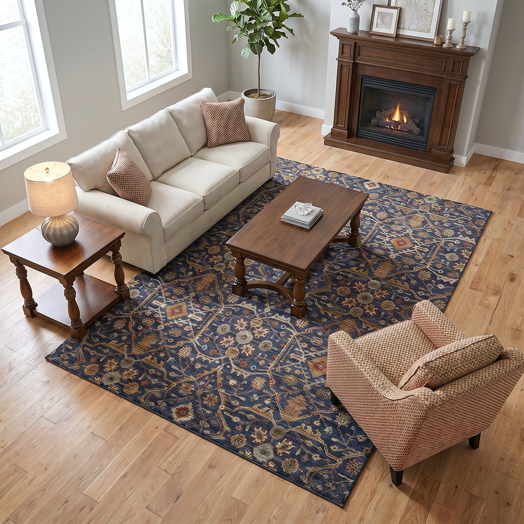 Brevard Navy Rug