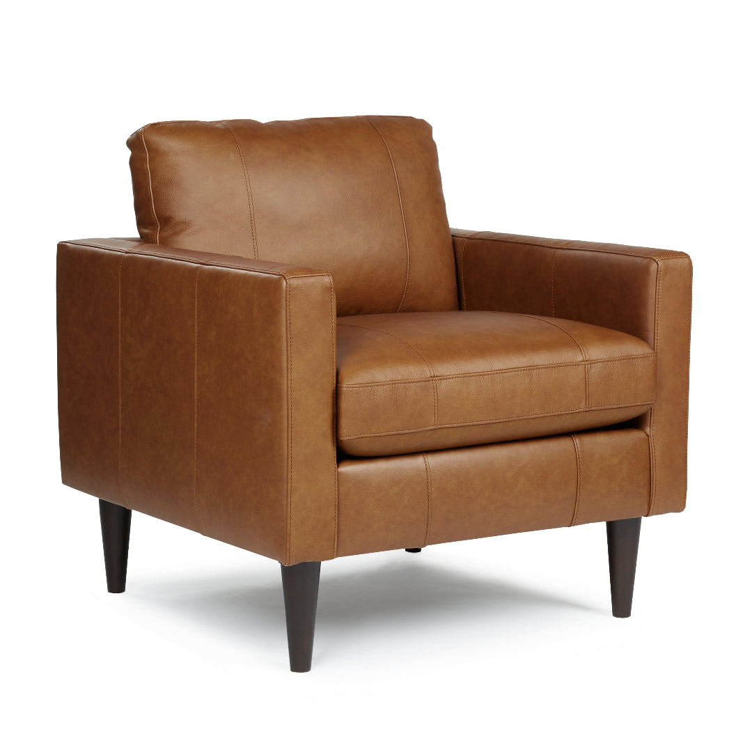 Silla de cuero Trafton 