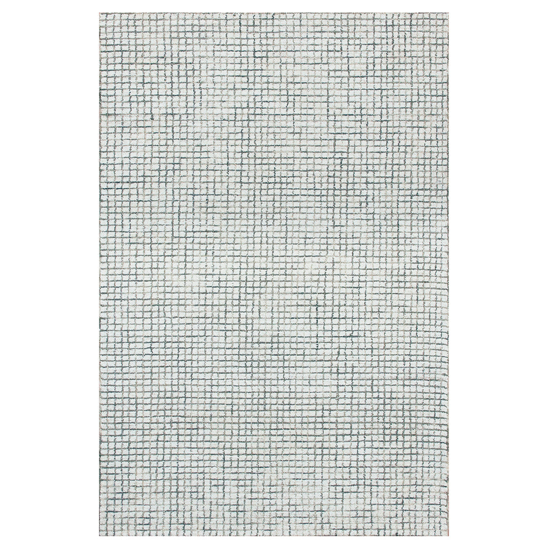 Criss Cross Silver Rug