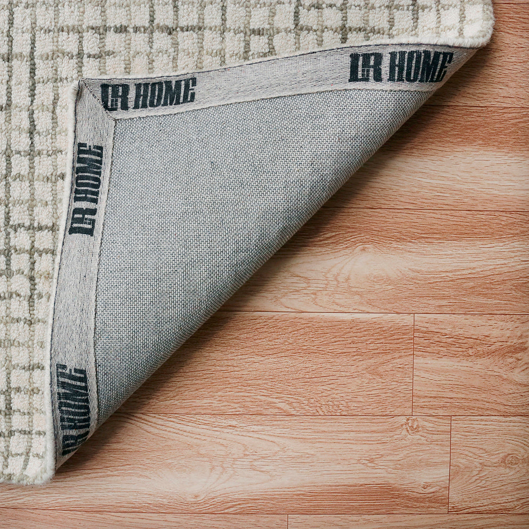 Criss Cross Silver Rug