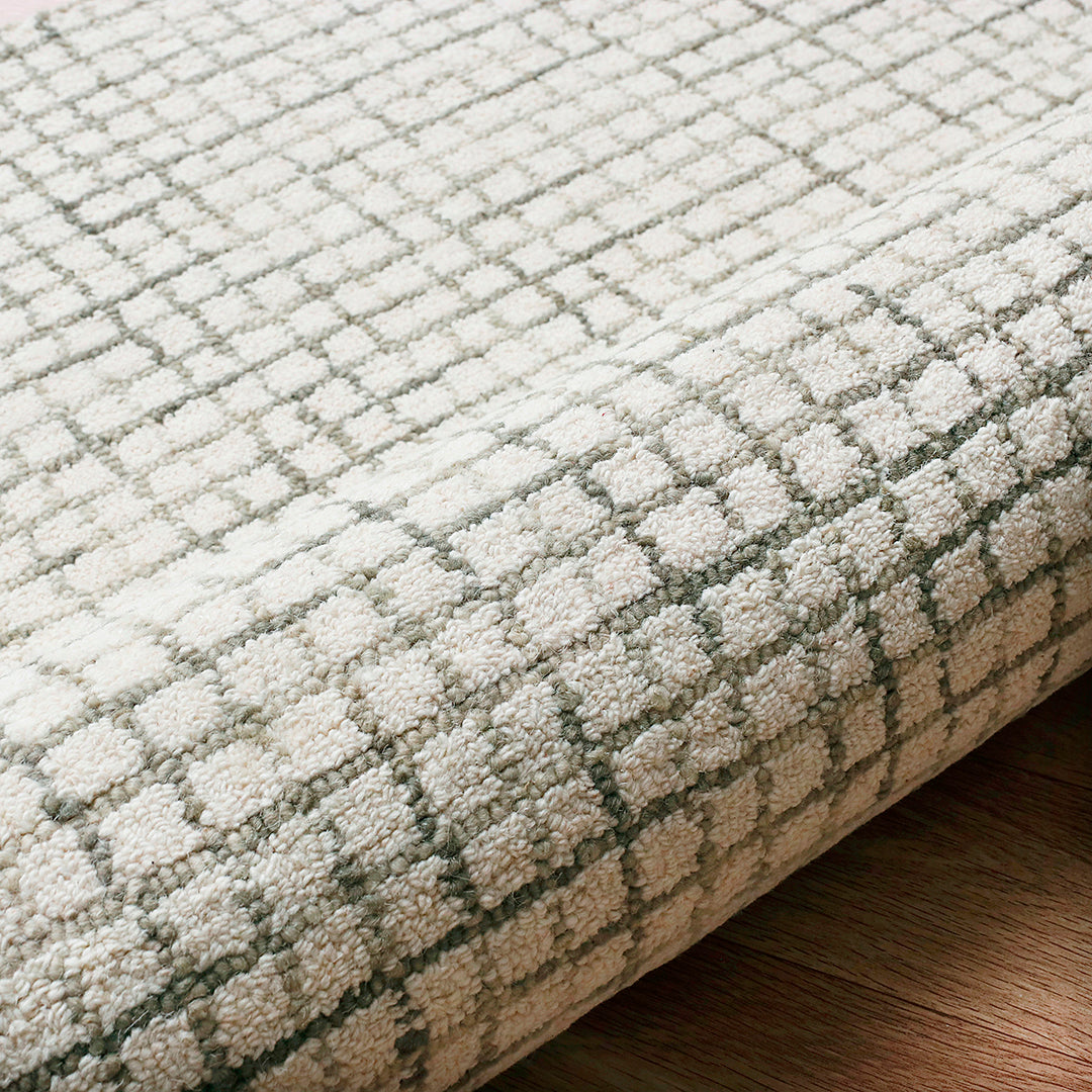 Criss Cross Silver Rug