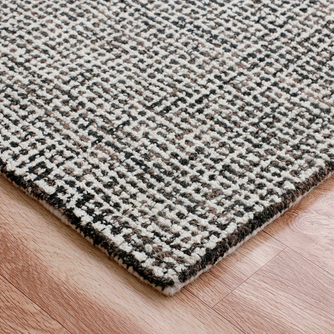 Criss Cross Gray Rug