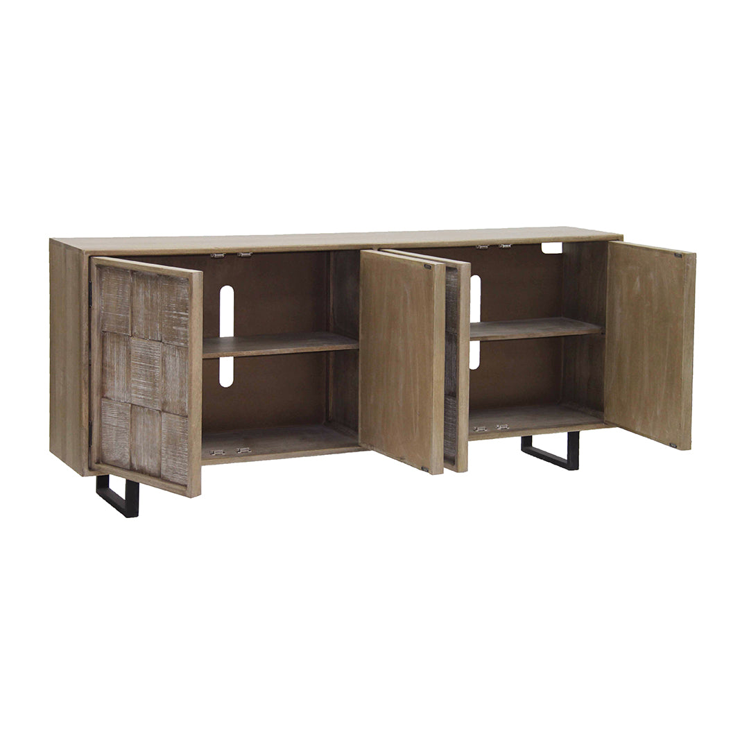 Ivory Bay Media Console - 78 Inches