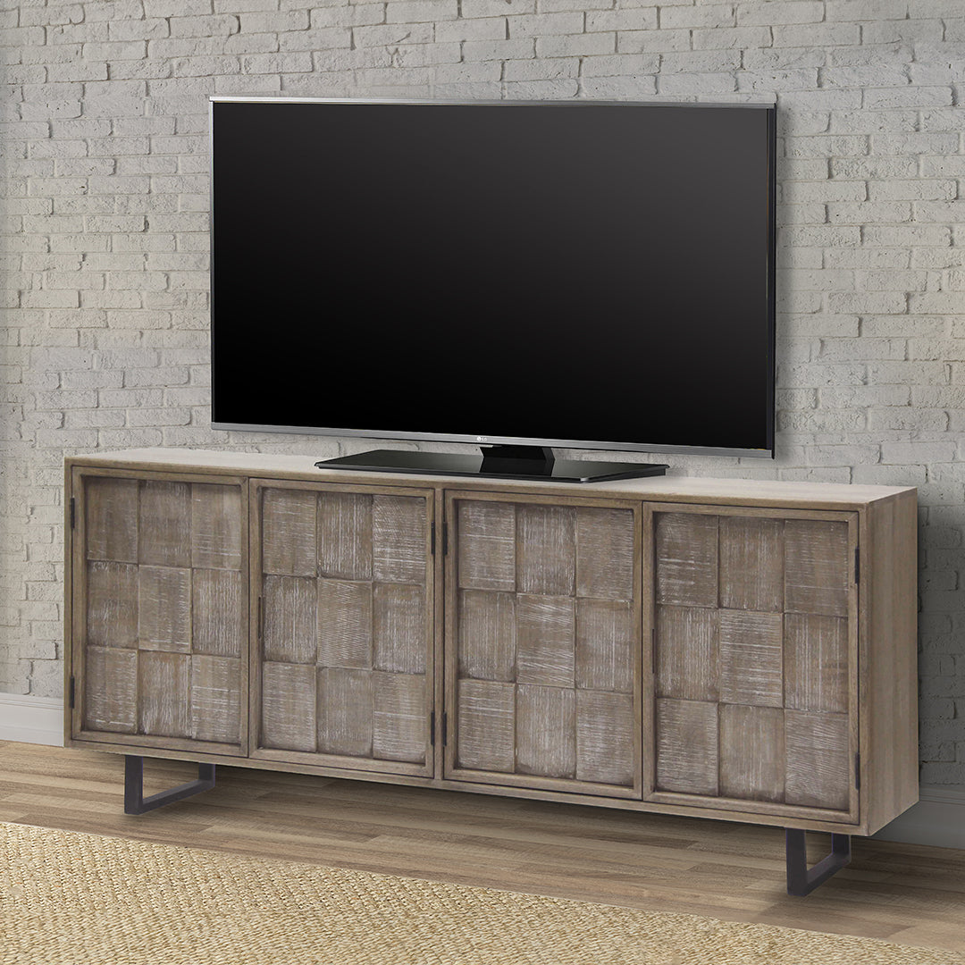 Ivory Bay Media Console - 78 Inches