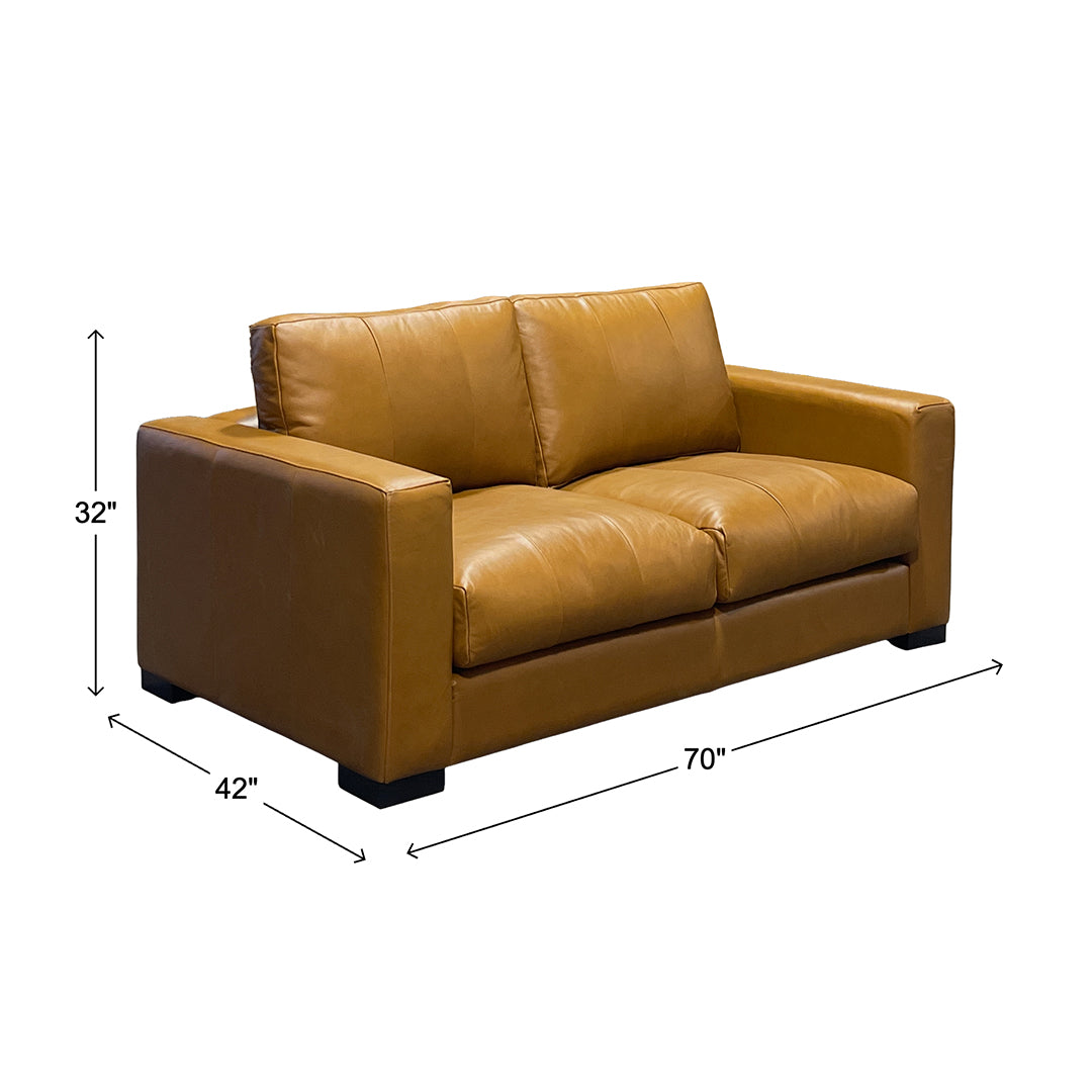 Brown Canyon Leather Sofa and Loveseat from GTR Leather - Leather detail