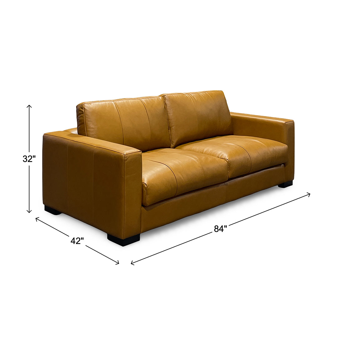 Brown Canyon Leather Sofa and Loveseat from GTR Leather - Leather detail