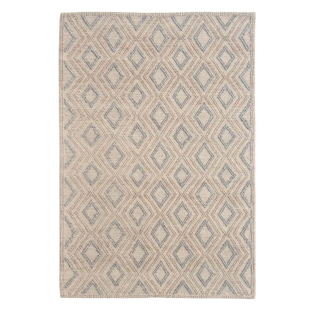 Chloe Natural Grey Diamond Rug