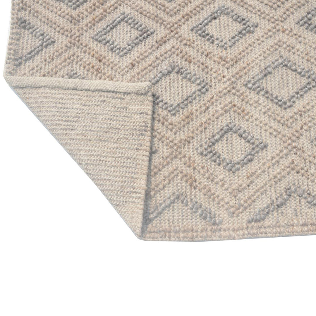 Chloe Natural Grey Diamond Rug