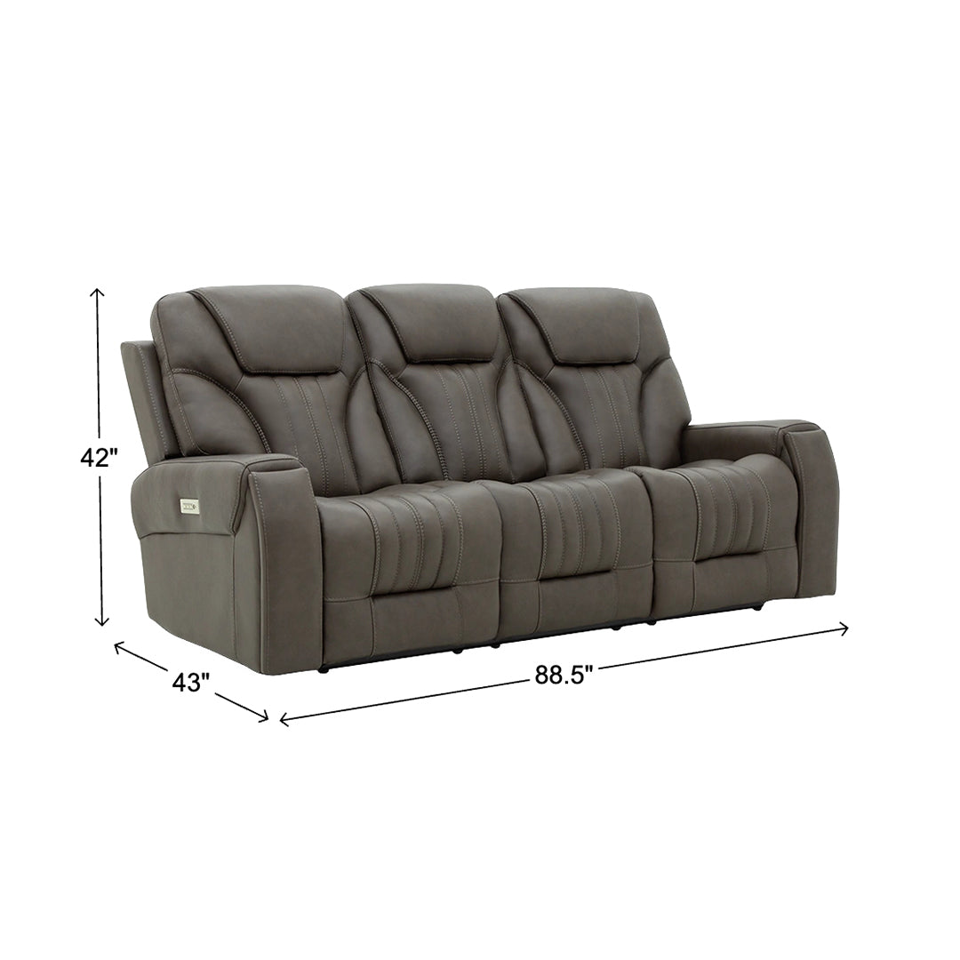 Sofá de cuero para cine en casa Clark Zero-G 
