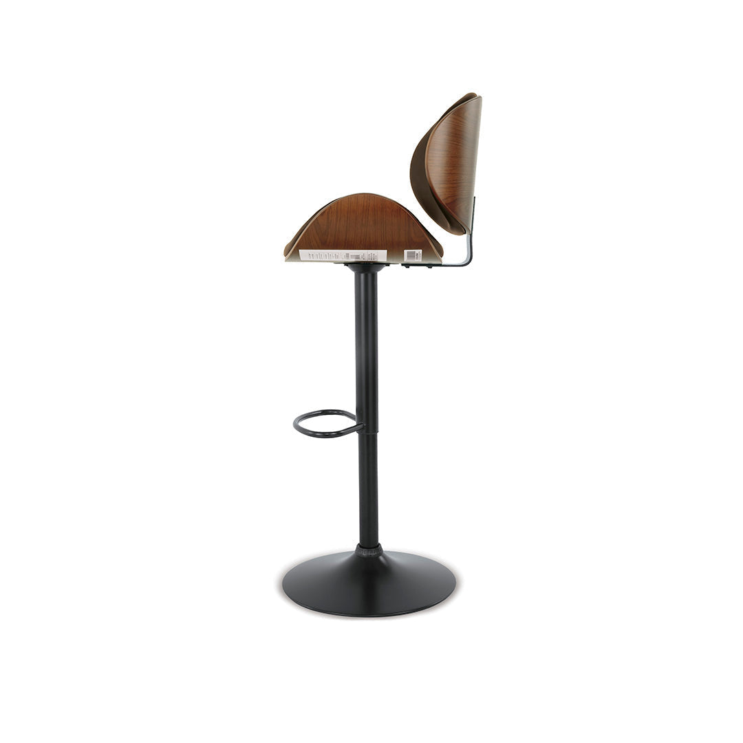 Adjustable Swivel Barstool - Black