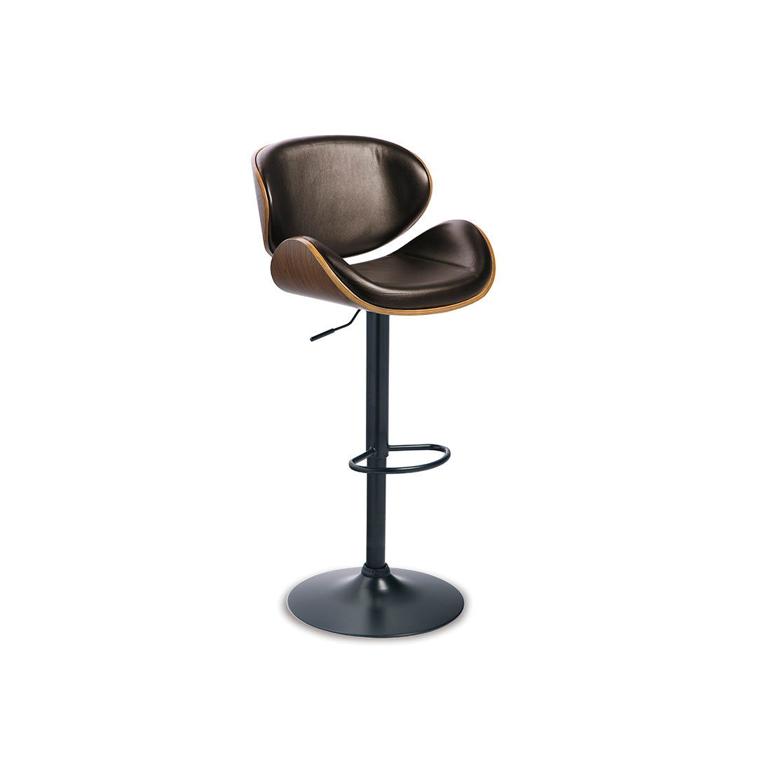 Adjustable Swivel Barstool - Black