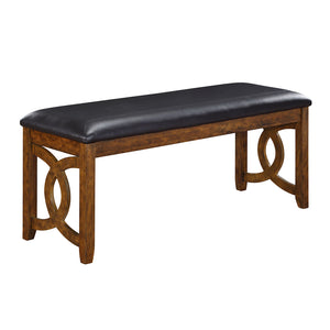 Gia Links Dining Bench - Brown