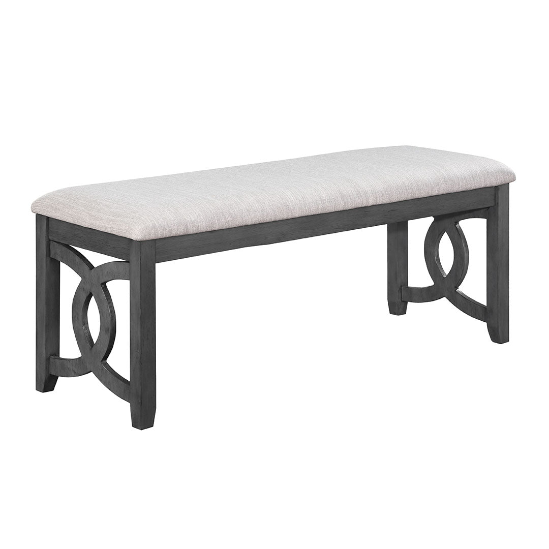 Gia Links Grey Dining Bench