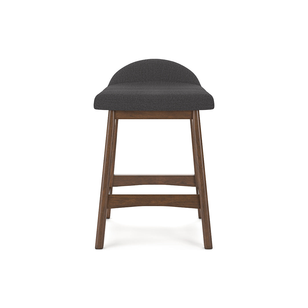 Lyncott Counter Height Bar Stool - Charcoal