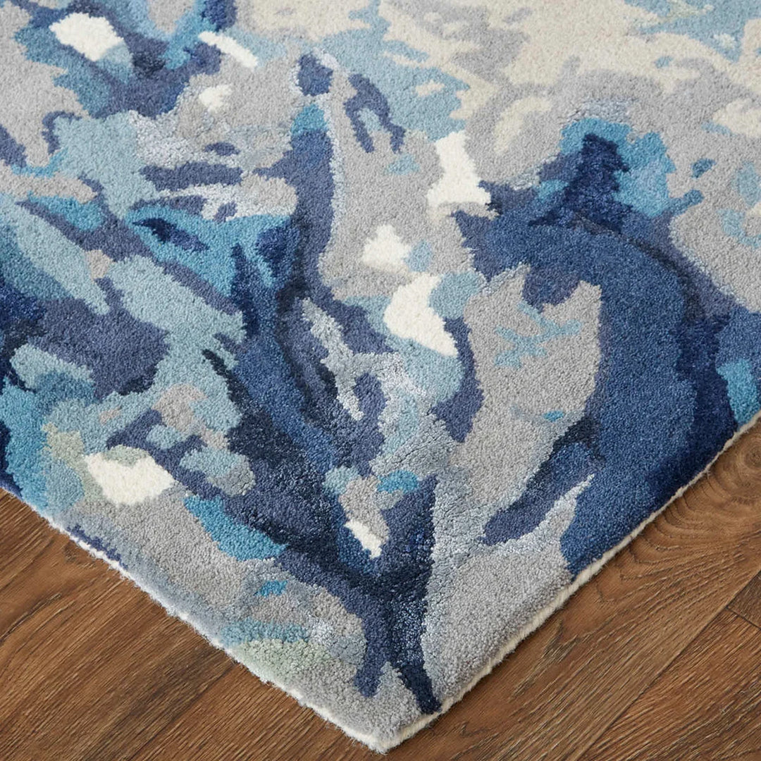 Alfombra azul Dafney 