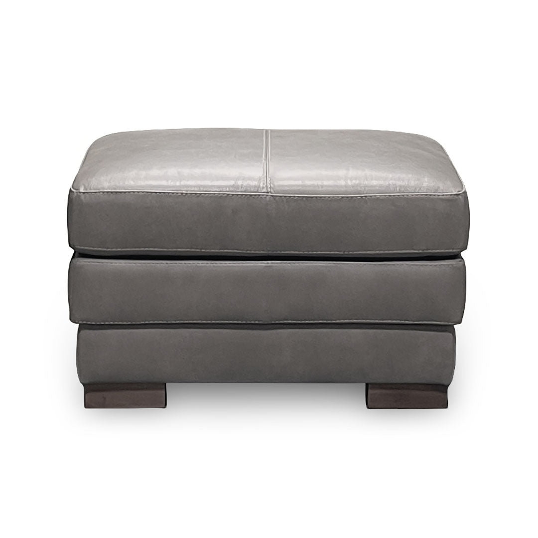 Denver Leather Ottoman