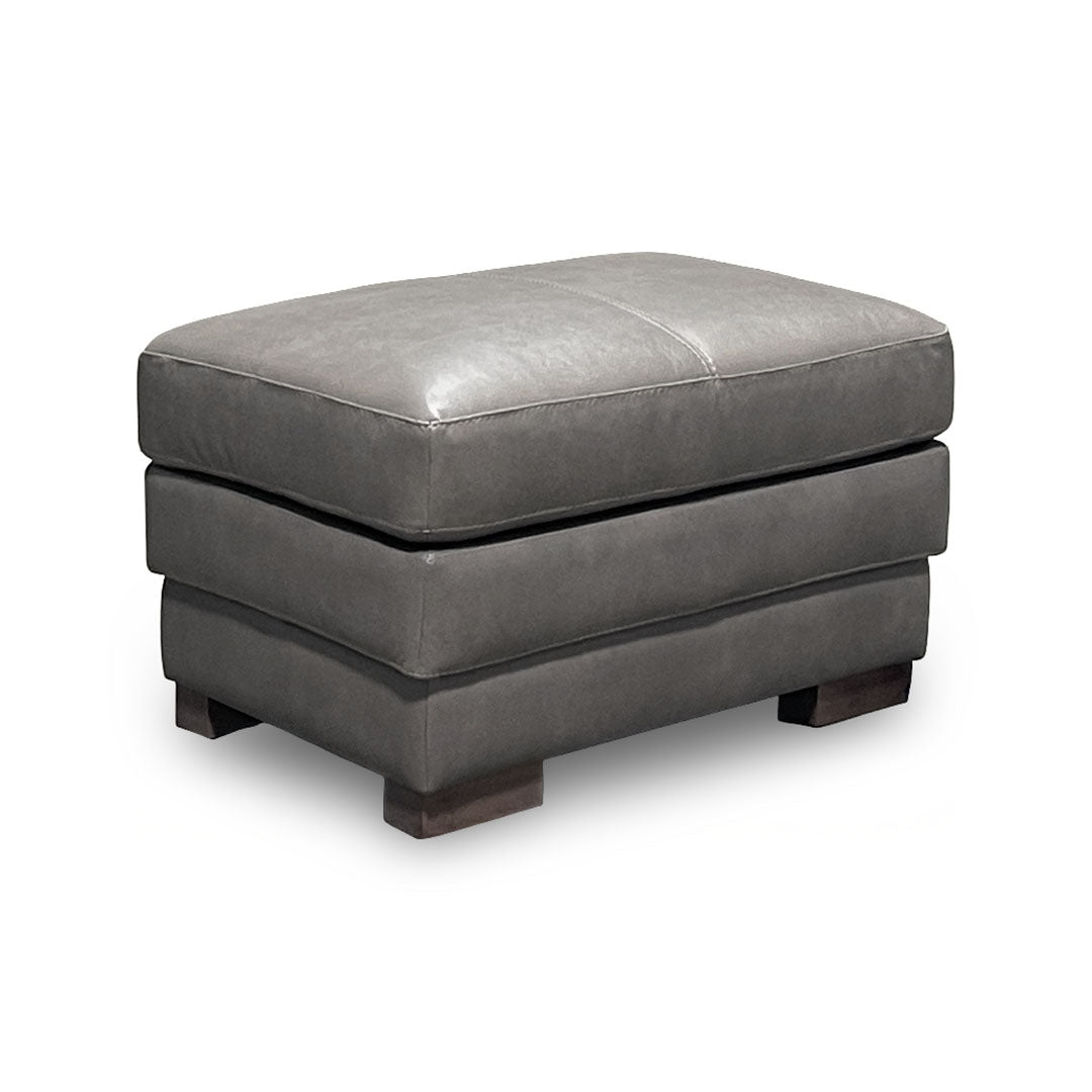 Denver Leather Ottoman