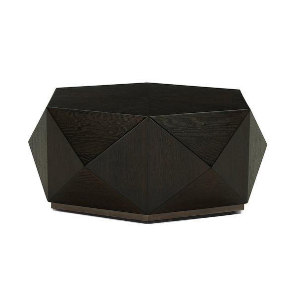 Joybird geometric black coffee table