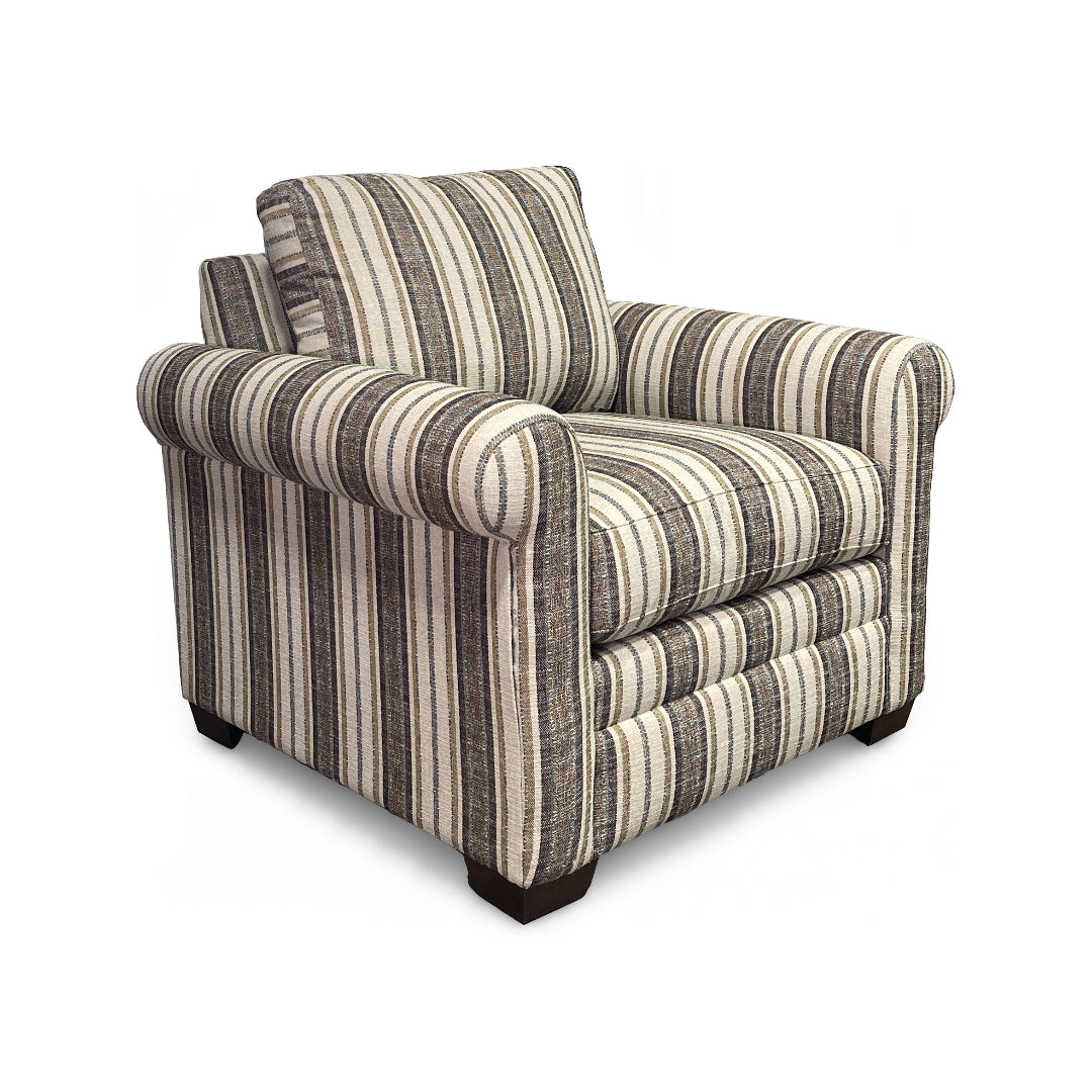 Stripe accent chair