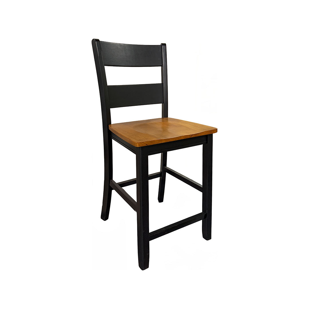 Juego de comedor Drake (5 piezas) (Seats 4-6) from Worldwide Designs in White Solid Wood - Black finish