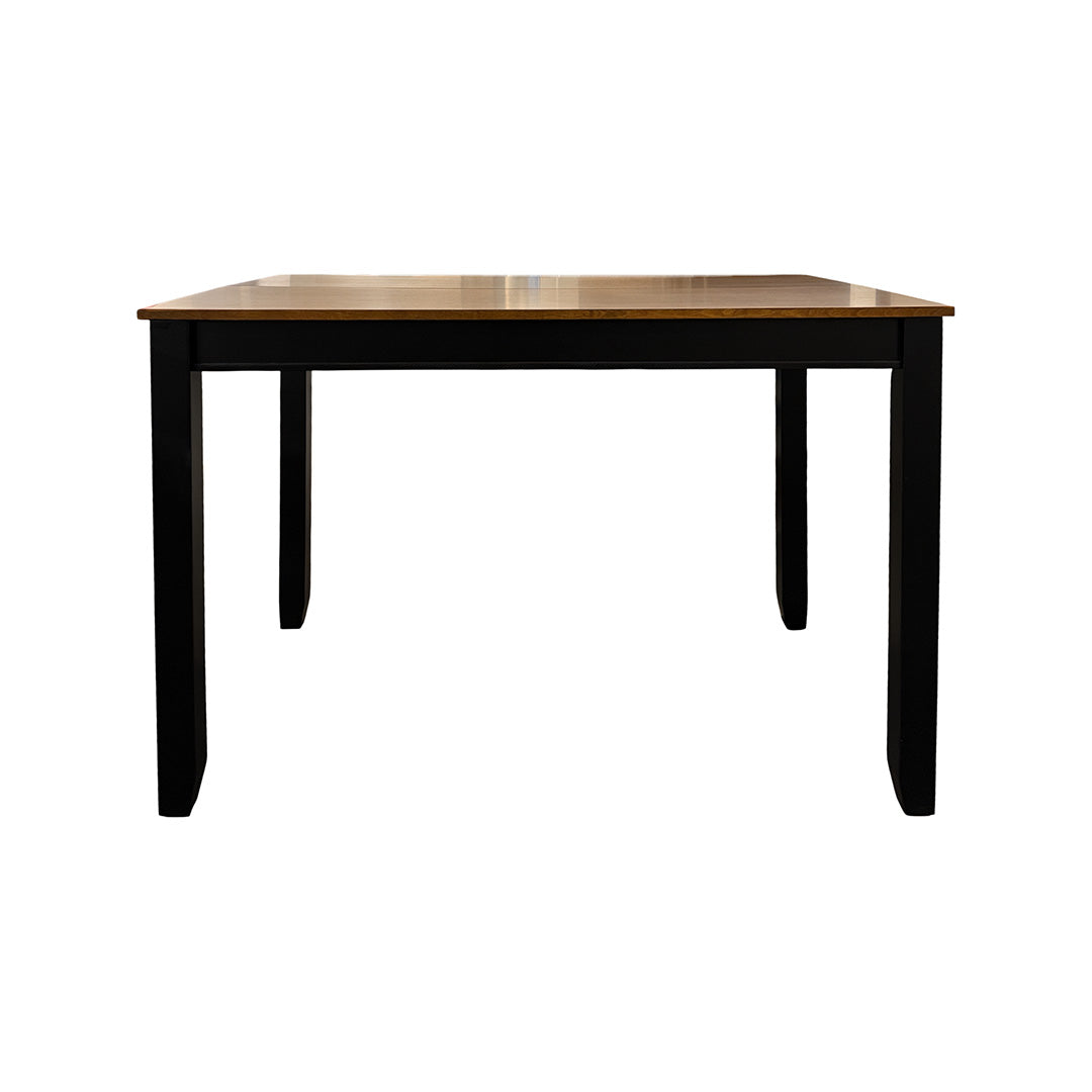Juego de comedor Drake (5 piezas) (Seats 4-6) from Worldwide Designs in White Solid Wood with Extension Leaf - Black finish