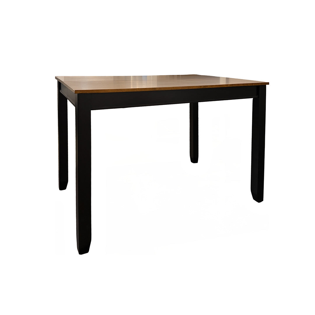 Juego de comedor Drake (5 piezas) (Seats 4-6) from Worldwide Designs in White Solid Wood - Black finish