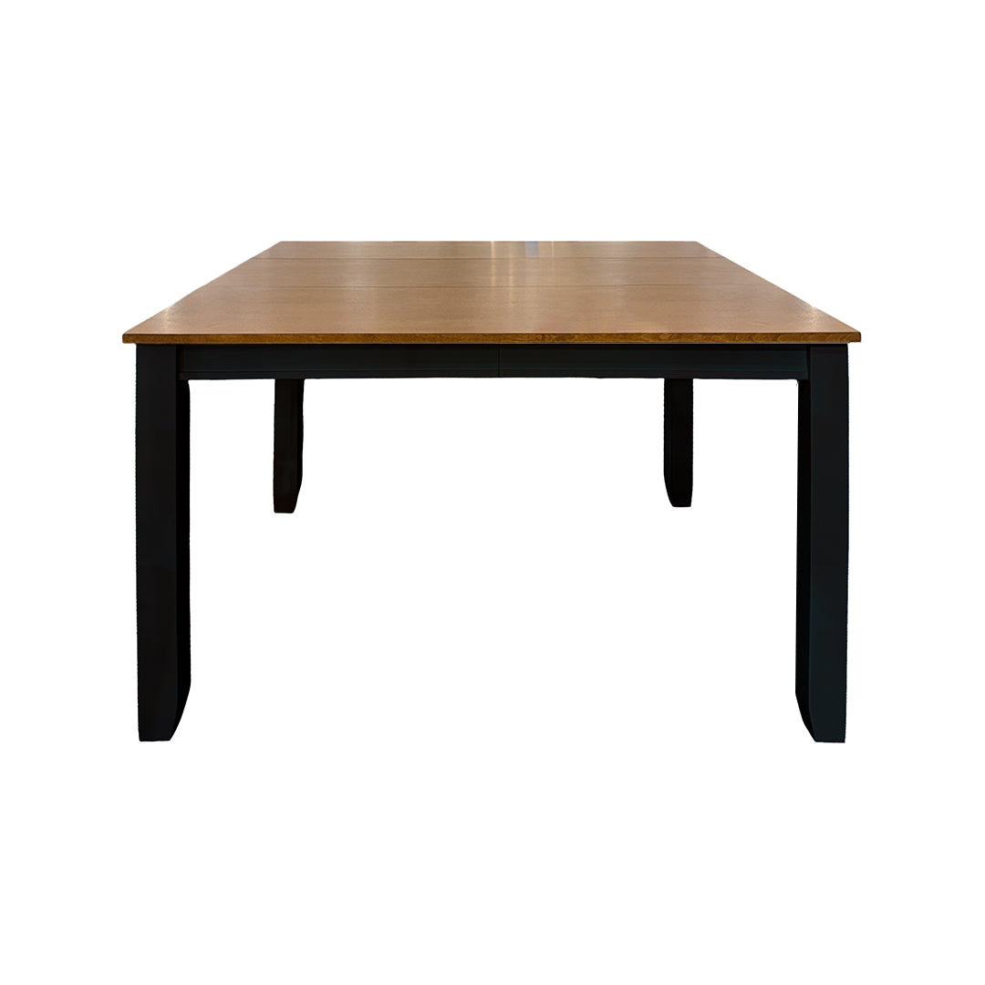 Juego de comedor Drake (5 piezas) (Seats 4-6) from Worldwide Designs in White Solid Wood with Extension Leaf - Black finish