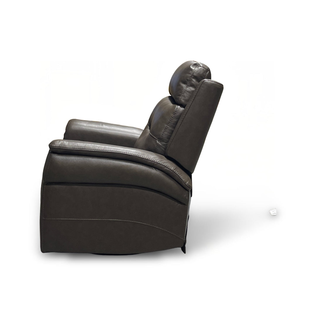 Duncan Leather Power Swivel Glider Recliner