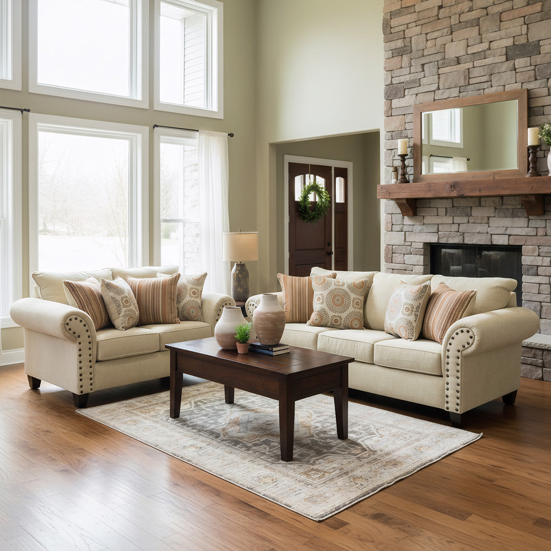 Elaine Sofa and Loveseat
