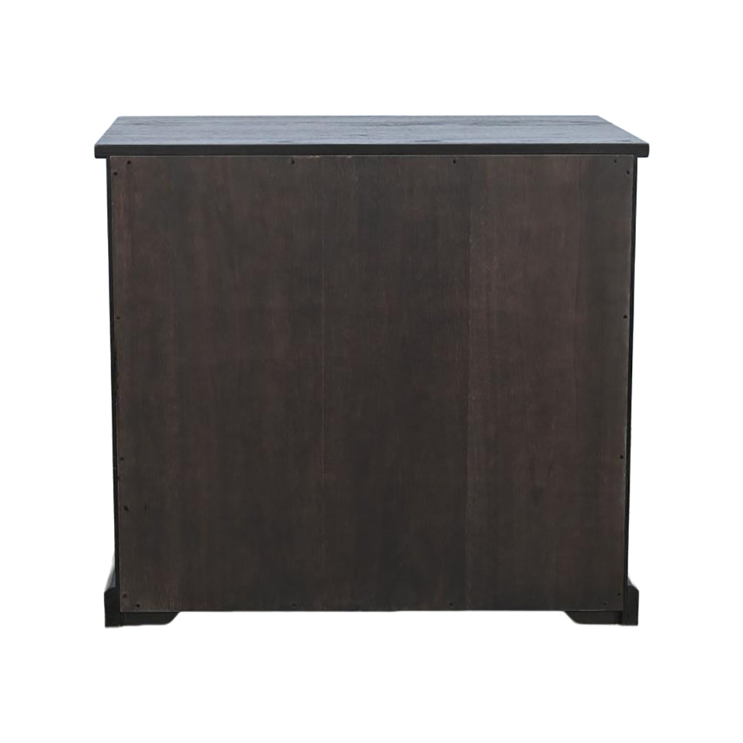 Elena Two Door Cabinet from Sunny Designs, Inc. in Black Solid Wood - Additional view 5